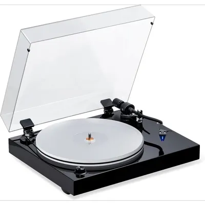 RT85 Turntable with Ortofon Cartridge, Acrylic Platter, Speed Control, and Vibration Isolation -