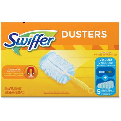 Swiffer 11804BX Dusters Starter Kit, Dust Lock Fiber, 6