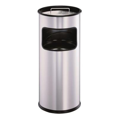 Durable Stand-Papierkorb mit Ascher silber, 62 cm Image
