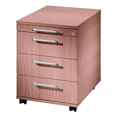 HAMMERBACHER Rollcontainer »Q-Line« mit klassischen Schubladen braun, 42.8x59x55.3 cm Image