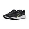 Laufschuh PUMA "SKYROCKET LITE", Gr. 38,5, puma schwarz, gelb alert, Textil, sportlich, Schuhe