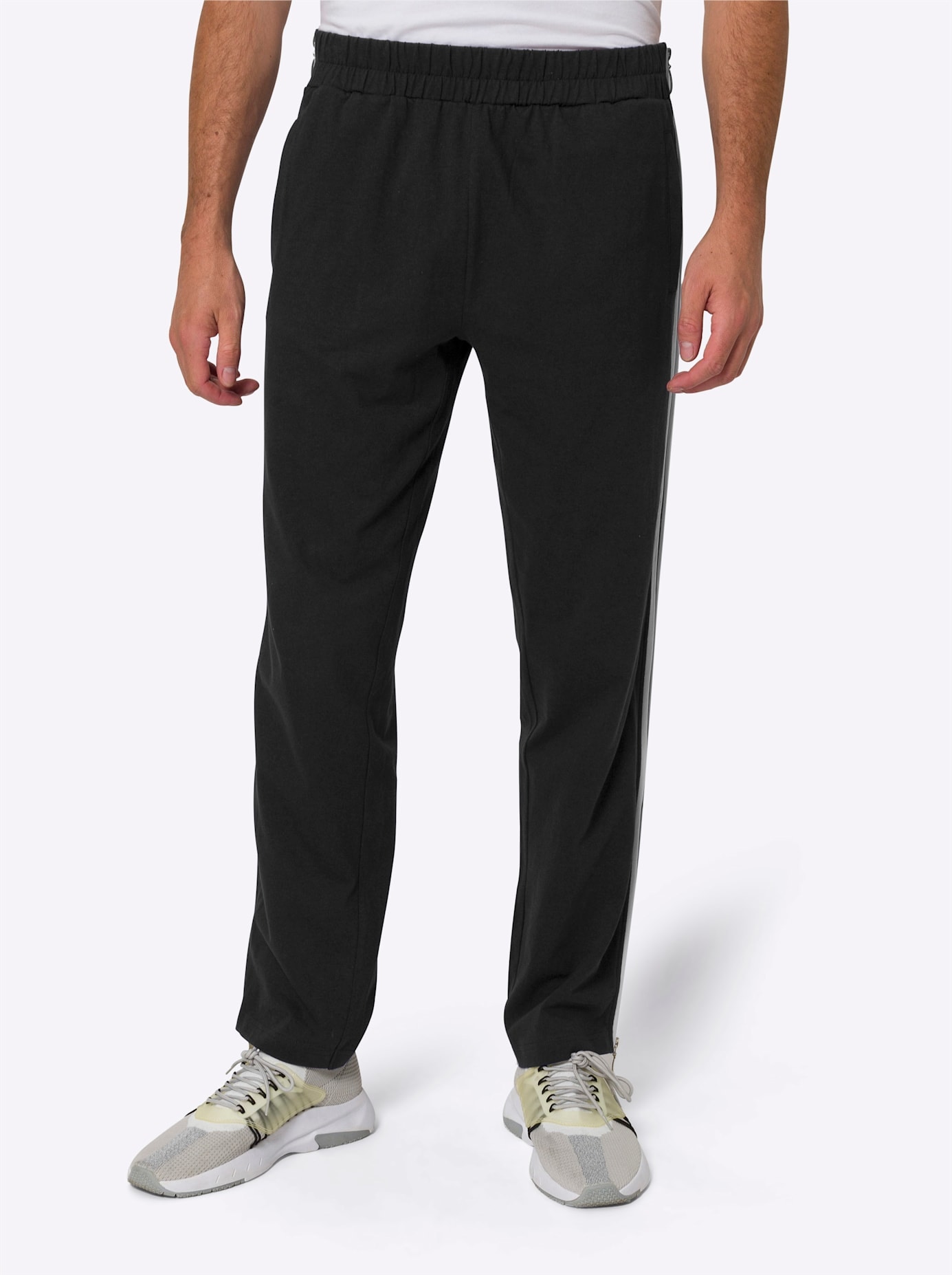 Schlupfhose CLASSIC, Herren, Gr. 31, Unterbauchgrößen, schwarz, 100% Baumwolle, unifarben, lang, Hosen Image