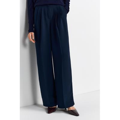 Bügelfaltenhose RICHROYAL, Damen, Gr. 36, N-Gr, blau (midnight blau), Web, Obermaterial: 100% Polyester, casual, klassisch lang, Hosen, Mit Markenlabel über der Tasche Image