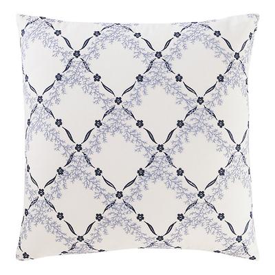 Portia Embroidered Pillow Cover - Blue 20