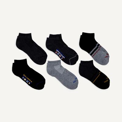 Nautica Men's Lowcut Athletic Socks, 6-Pack 002 (Dove), OS