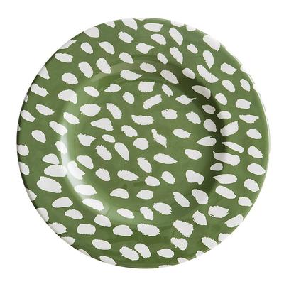 Set of 4 Thandie Melamine Accent Plates - Sage - Ballard Designs