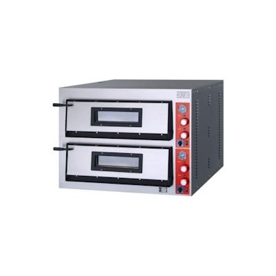 Ggf Pizzaofen Mit Zwei Kammern, Aus Pulverbeschichtetem Stahl, 12 Kw, 1010 X 850 X 750Mm Image
