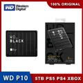 Western Digital WD Black 2TB 4TB 5TB P10 Game Drive compatibile con PS4, PS5,Xbox One, PC, Mac Black
