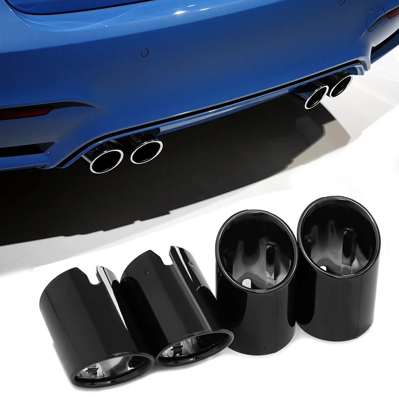 Für BMW M2 M3 M4 F80 F82 F83 F87 Auspuff Endrohr Abdeckung Edelstahl Schalldämpfer Düse Abgasanlage Image