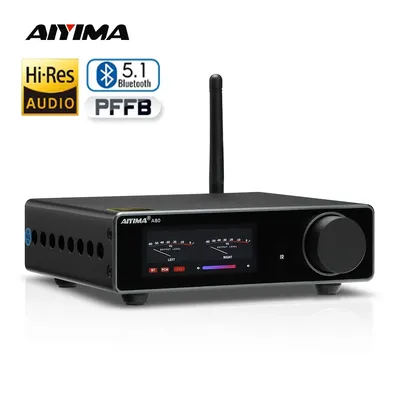 AIYIMA A80 TPA3255 DAC Bluetooth PFFB Stereo-Leistungsverstärker 300 W x 2 Klasse D 2.0 HiRes Image