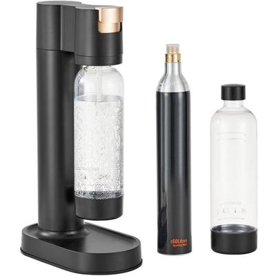 Sparkling Water Maker 2x1l Pet-Flaschen Soda Carbonating Machine CO2 Zylinder Hausgebrauch,
