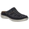 Clog JOSEF SEIBEL "New Anvers 76", Herren, Gr. 44, blau (dunkelblau), Leder, casual, Schuhe, Hausschuh, Sabot, Freizeitschuh in extraweiter Form