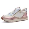 Keilsneaker TAMARIS, Damen, Gr. 39, rosa (rosé metallic), Lederimitat, Textil, sportlich, Schuhe, Freizeitschuh, Halbschuh, Schnürschuh in schmaler Form, Topseller