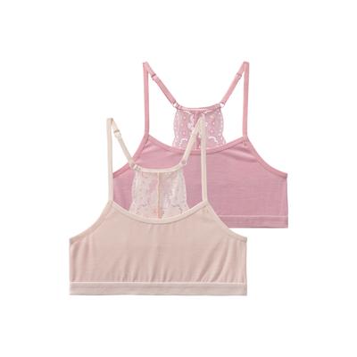Bustier BUFFALO, Mädchen, Gr. 182, N-Gr, bunt (rose, pink), Single Jersey, Obermaterial: 92% Baumwolle, 8% Elasthan, unifarben, feminin, BHs, Ringerücken aus schöner Spitze Image