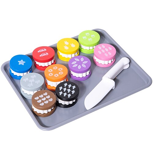 Lernspielzeug, Spiel-Lebensmittelset für Kleinkinder, Schneiden von Lebensmitteln für Vorschulaktivitäten, Rollenspiel-Küchenzubehör für Kinder, Farbsortierset für Jungen Lernspielzeug für die