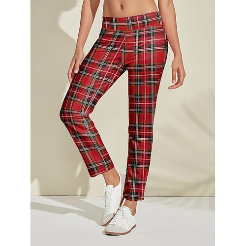 Damen Golfhose Schwarz-rot Hosen / Regenhose Damen-Golfkleidung, Kleidung, Outfits, Kleidung Image