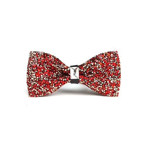 goldene Strass-Fliege für Herren – elegantes formelles Accessoire mit Kristalldetails, perfekt für Hochzeiten, Partys und besondere Anlässe Image