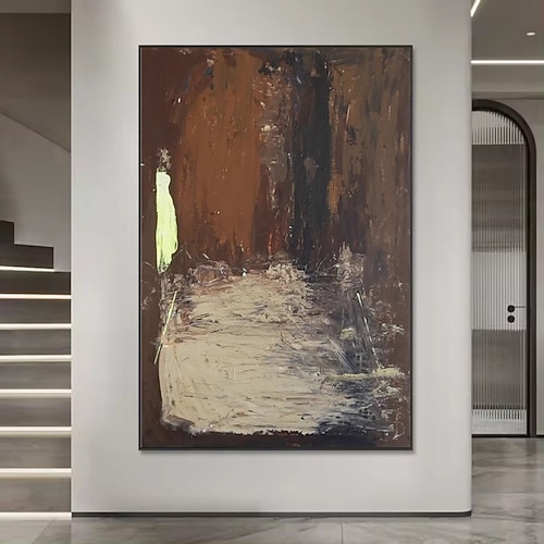 handgefertigte Ölgemälde Leinwand Wandkunst Dekoration moderne abstrakte für Zuhause Wohnzimmer Dekor gerollt rahmenlose ungedehnte Malerei Image