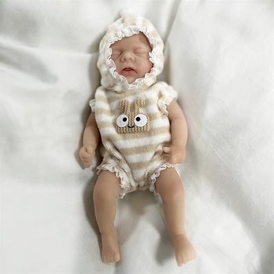 Twin Miniature Lifelike Reborn Baby Dolls Handcrafted Silicone Surprise Accessories Included for Children Ages 3-6 Years - Realistic Newborn Baby Doll Set
