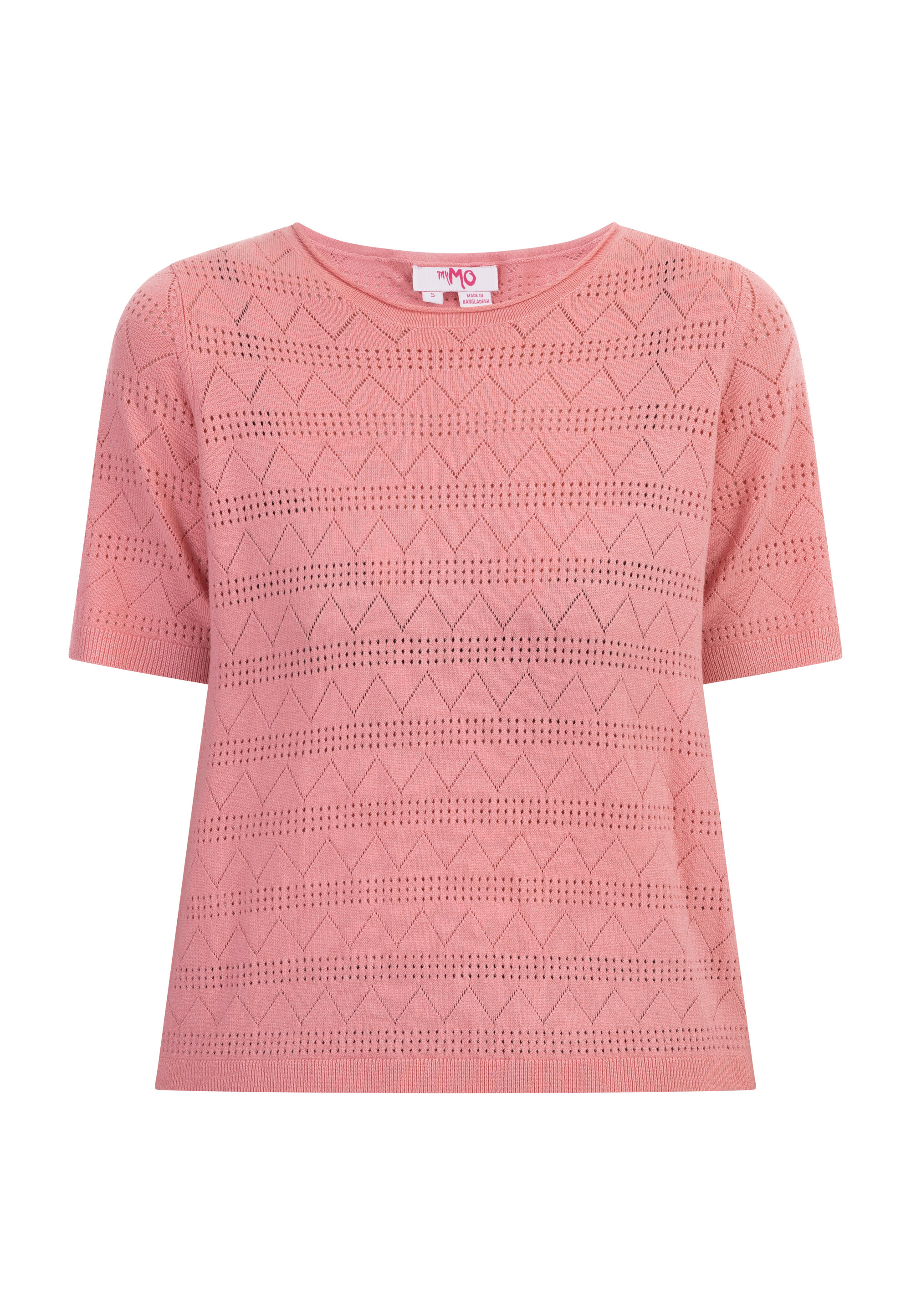 Mymo Strickpullover Damen Rosa XS