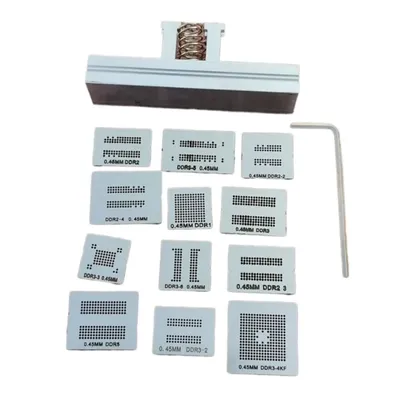 Memory Direct Heat BGA Reballing Stencils Template Holder Jig For DDR1 DDR2 DDR3 DDR5 DR2-3 DDR3-2