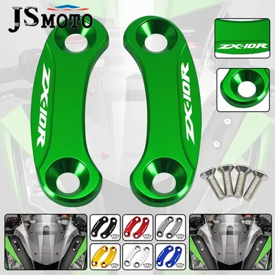 NEW For ZX-6R ZX-10R ZX6R ZX10R zx-6r zx-10r 2016-2024 Motorcycle CNC Windscreen Driven Mirror