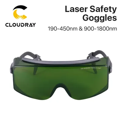Cloudray Protective Goggles Laser Safety Goggles 190-450nm & 900-1800nm OD8+ CE For Fiber Laser