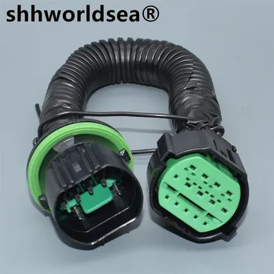 shhworldsea 14 Pin GL301-14021 Auto Headlight Plug Adapter Car Lamp Light Connector Extension Wire