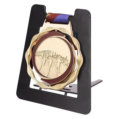 Medallion Display Stand Single Medallion Holder Tabletop Medals Display Rack Runners Marathon Soccer