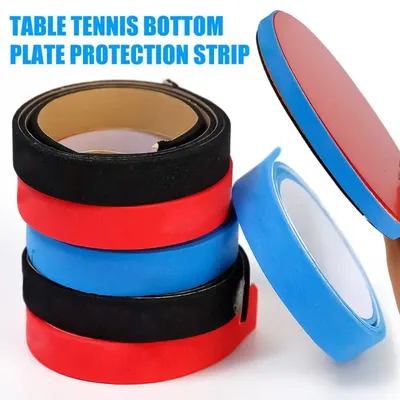 1 Pair Ping Pong Bat Table Tennis Racket Edge Tape Professional Sponge Protective Side Tape Black