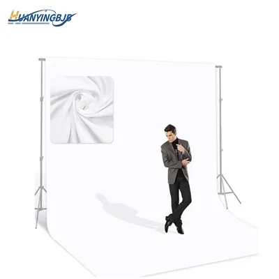 White Solid Color Backdrop Screen Photographic Background Cloth Muslin Cotton Chroma key For Photo