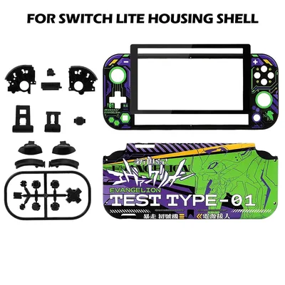 NEW DIY For NS Switch Lite Game Console Case Replacing Shell Housing Buttons Tempered Glass Film