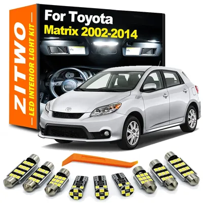 ZITWO 8Pcs LED Interior License Plate Light Kit For Toyota Matrix 2002- 2009 2010 2011 2012 2013