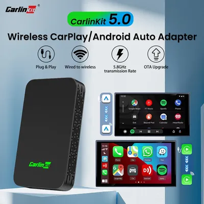 CarlinKit 5.0 CarPlay Android Auto Wireless Adapter Dongle for Toyota Mazda Vw Peugeot Havel Jeep