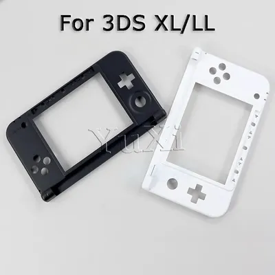 YuXi 1PC Compatible With 3DS XL LL Replacement Hinge Part Bottom Middle Frame Shell Housing Case For