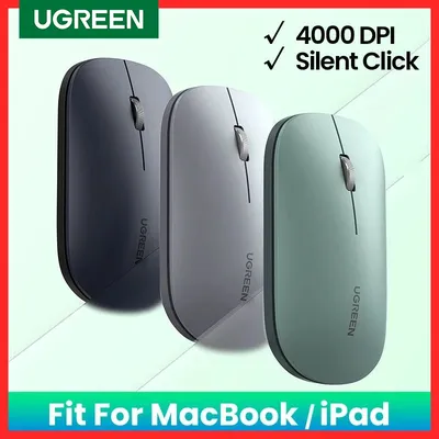 UGREEN Mouse 4000 DPI Wireless Mice 40db Silent Click For MacBook Pro M1 M2 iPad Tablet Computer