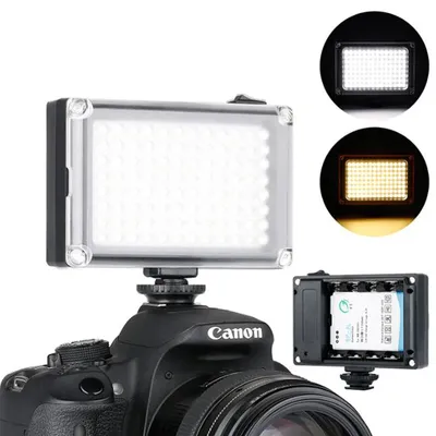 96 LED Phone Video Light Photo Lighting on Camera Hot Shoe LED Lamp for iPhoneX 8 Camcorder