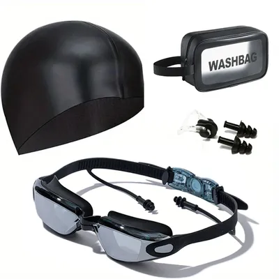1Pcs Electroplated Adult Swimming Goggles Set, Anti-Fog and Waterproof Swimming Goggles Equipment,