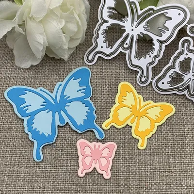Flowering Butterfly Metal Cutting Dies Stencils For DIY Scrapbooking Decorative Handcraft Die