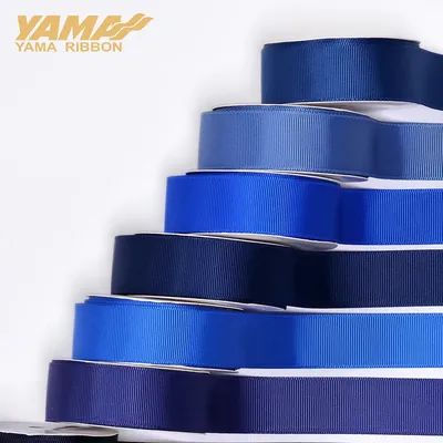 YAMA-Grosgrain Ribbon for DIY Dress Accessory, Blue Series, 50mm, 57mm, 63mm, 75mm, 89mm,