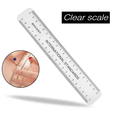 Eyebrow Embroidery Ruler Plastic Curved Semi Permanent Makeup Guide Brow Ruler Stencil Universal