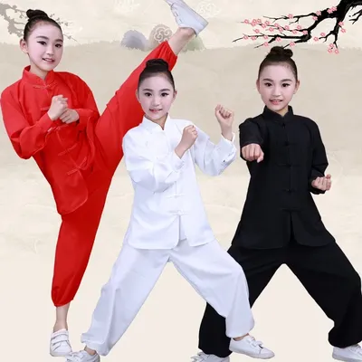 Children's Martial Arts Performance Costumes Practice Uniforms Short-sleeved Primary and Secondary