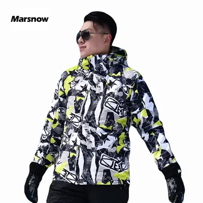 Russian -30 Marsnow Men Ski Jackets Winter Waterproof Thermal Outdoor Hiking Snowboarding Men's