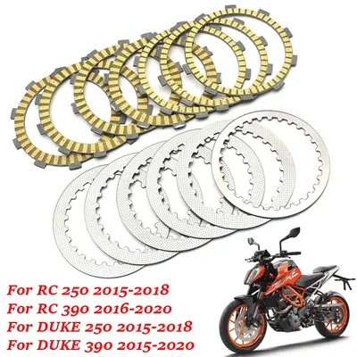 Motorcycle Clutch Friction Plates Kit With Steel Plates Clutch Frictions For KTM Duke250 RC250