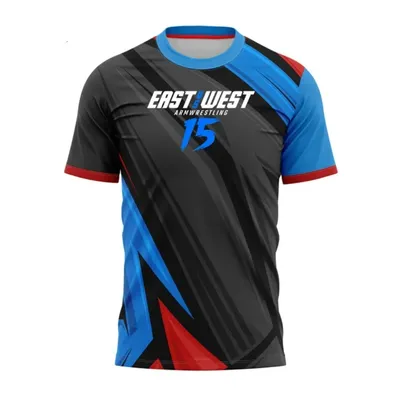East Vs West 10-15 Devon Larratt Arm Wrestling Jersey Short Sleeve Wrist Enthusiasts Training