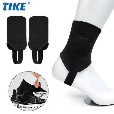 1 Pair Ankle Guard Protectors Leg Support Foot Pads for Soccer Football Volleyballs Double Side Ankle Protections Pad Men Women