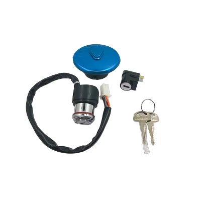 Genuine Motorcycle 4 Wire Ignition Switch Fuel Lock Set for SUZUKI GN125 Motorcycle Lock Accessories