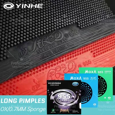 YINHE 955 Table Tennis Rubber Long Pimples Anti-spin Ping Pong Rubber Sheet 955 OX/0.7mm Sponge