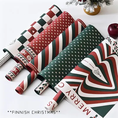 10pcs Christmas Wrapping Paper Art Origami Gift Paper Kraft Paper Sheets Flower Wrapping Paper Korean Paper For Florist