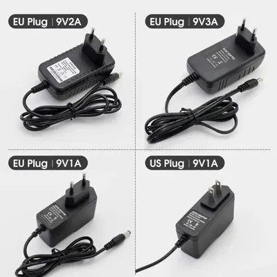 Universal Adapter 9V 3A 1A 2A 4A 5A Voltage Regulator AC DC Power Supply 9V DC Source LED
